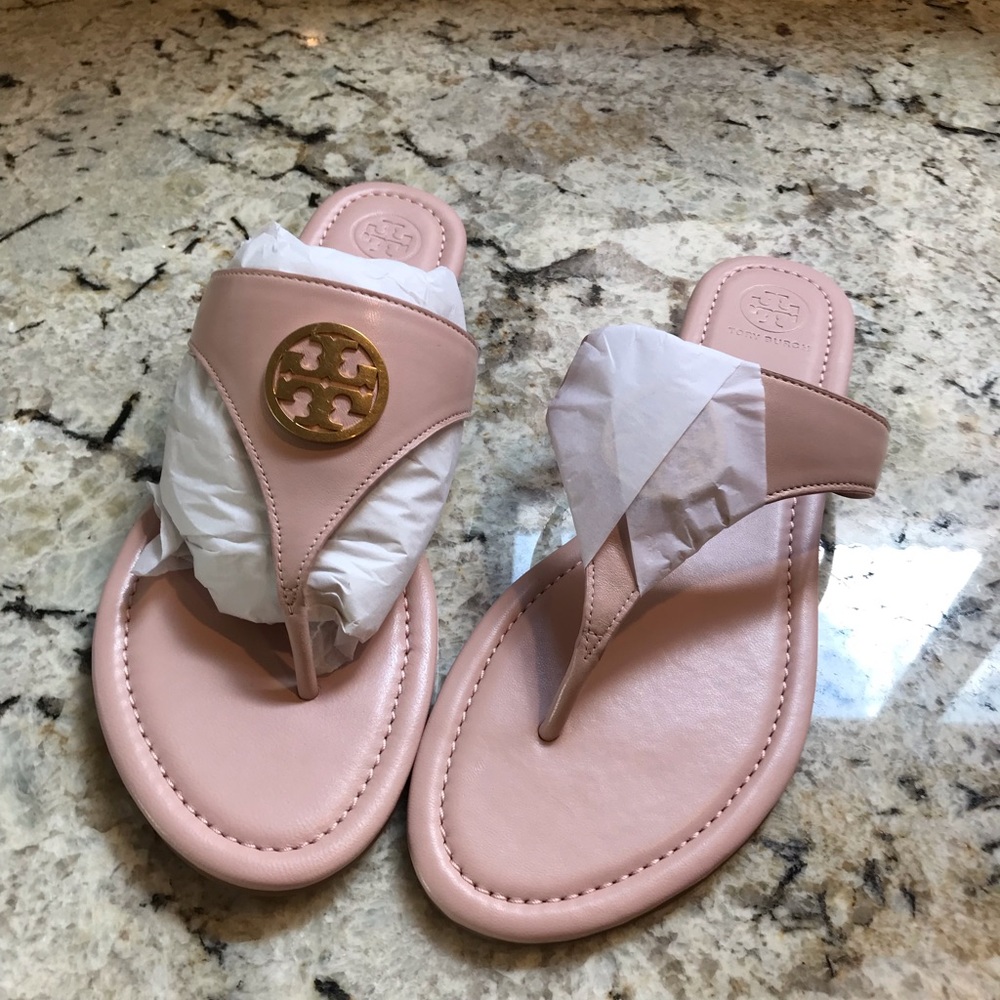 💥SOLD💥Tory Burch Sea Shell Pink Benton Sandals - Picture 3 of 8